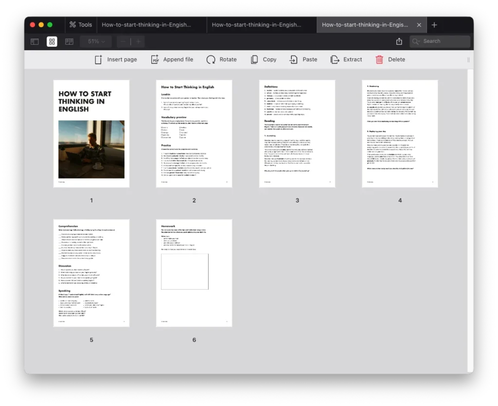 How to start thinking in English Lesson preview 3