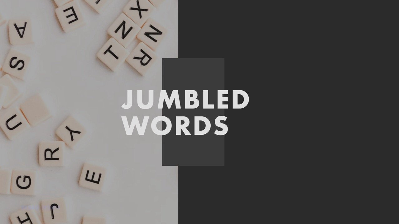 jumbled words esl activity