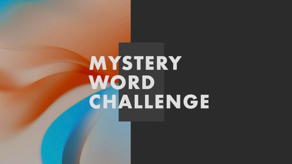 Mystery word challenge Cover