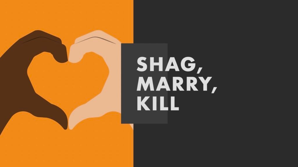 shag, marry, kill esl activity