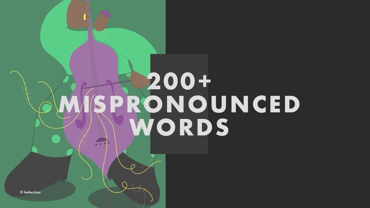 Mispronounced Words ESL