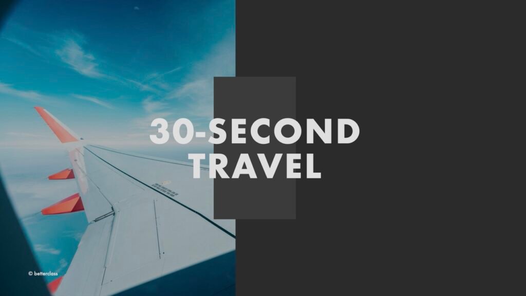 30 second travel Cover