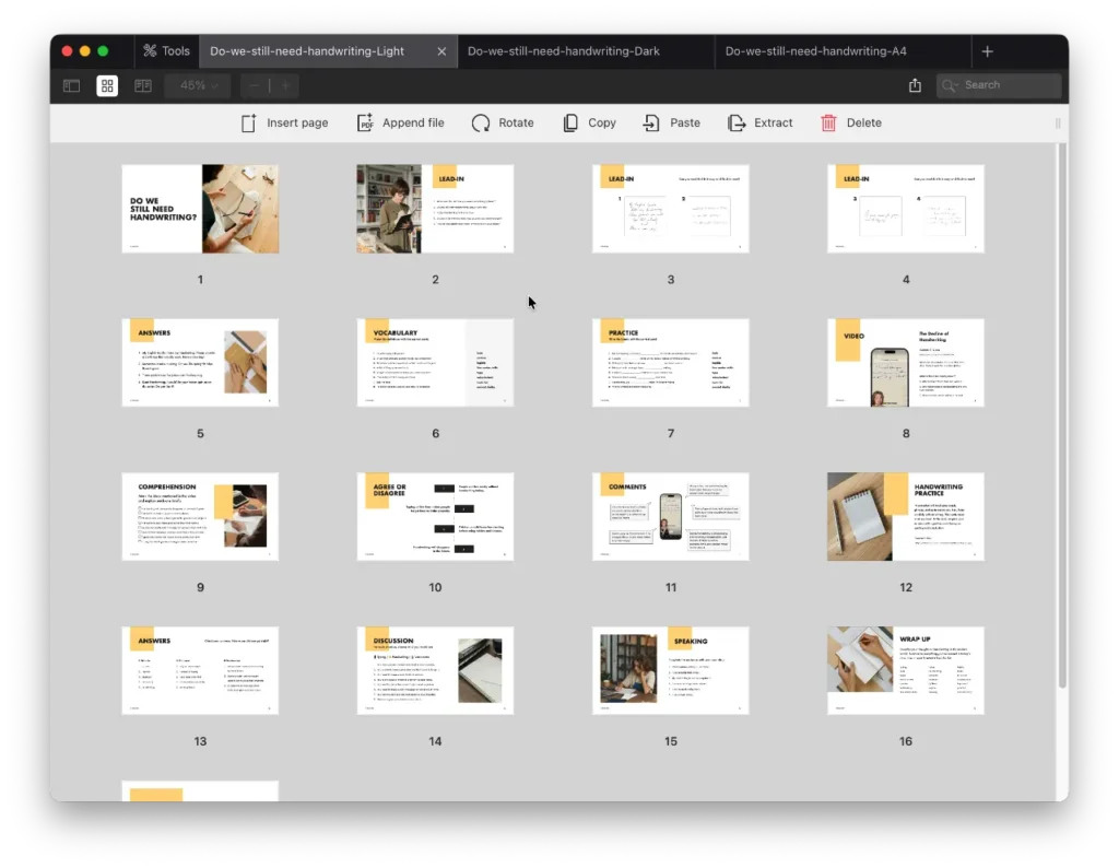 Do we still need handwriting Preview 1