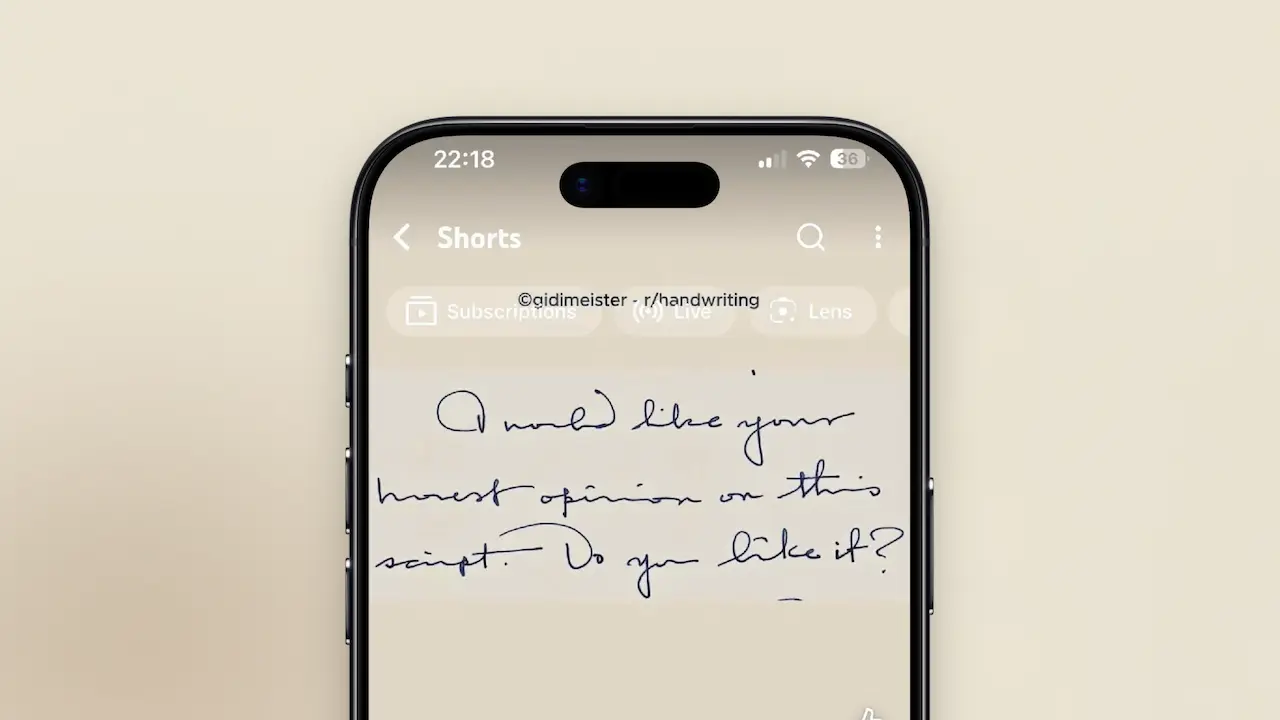 Do we still need handwriting Video