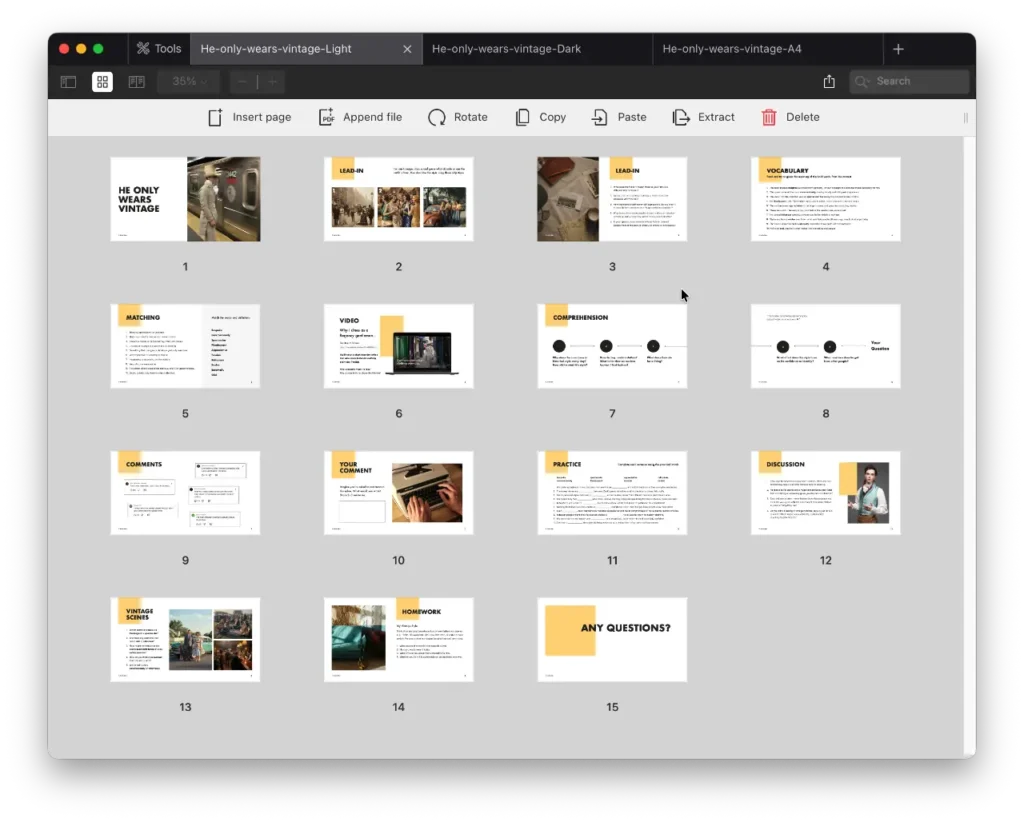 He only wears vintage preview1