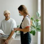 Young professionals collaborating at work - jobs A2 lesson plan cover image showing first workplace experiences and teamwork.