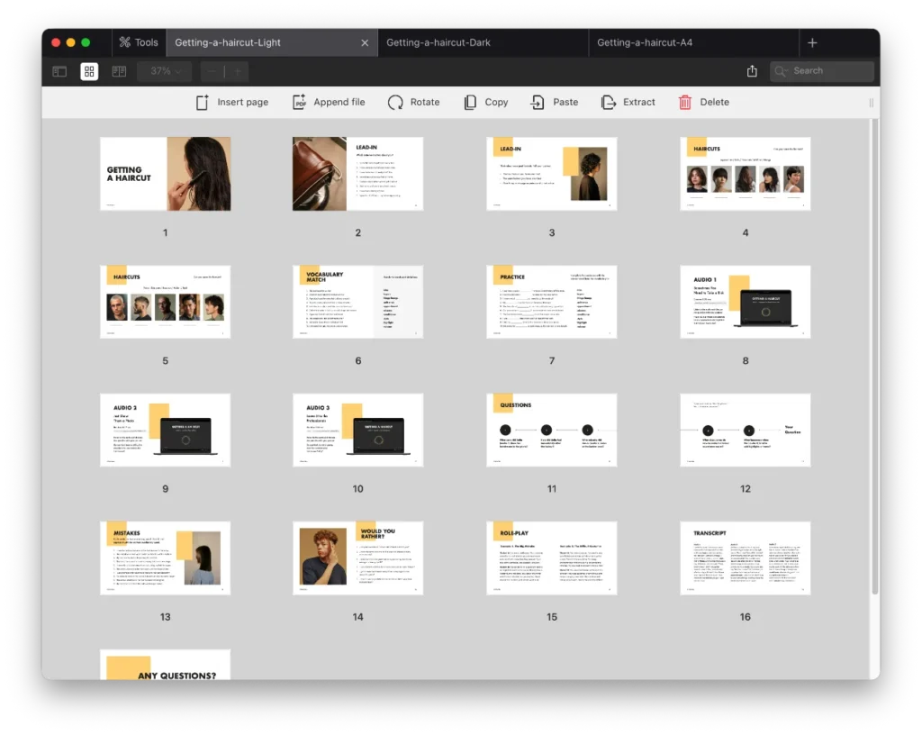 Getting a Haircut Getting a haircut lesson preview 1