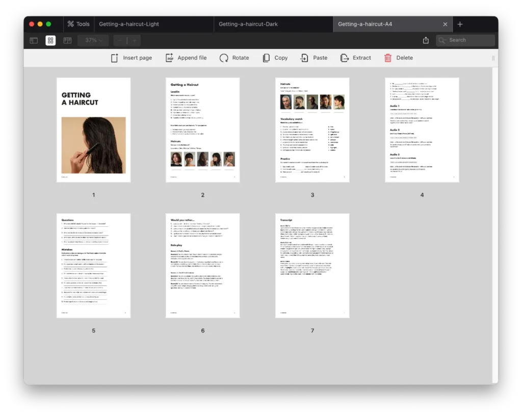 Getting a Haircut Getting a haircut lesson preview 3