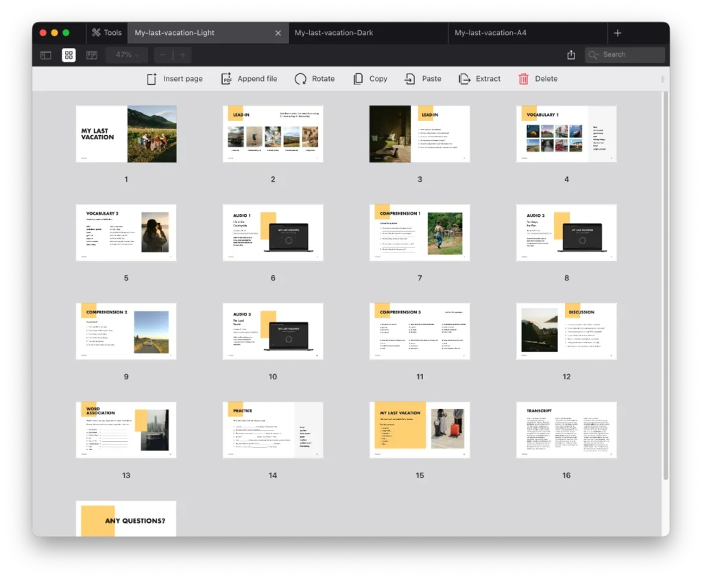 My Last Vacation My last vacation lesson preview 1