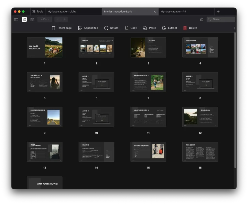 My Last Vacation My last vacation lesson preview 2