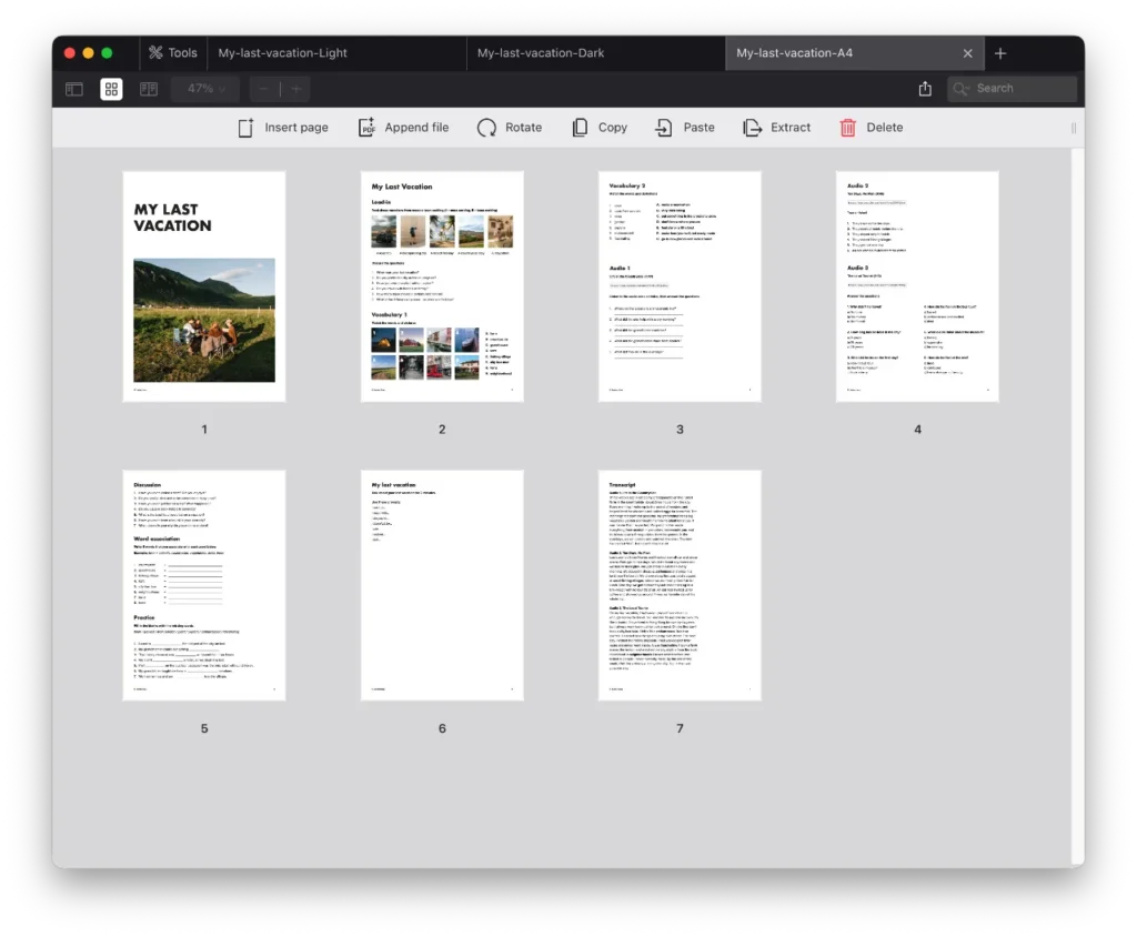 My Last Vacation My last vacation lesson preview 3